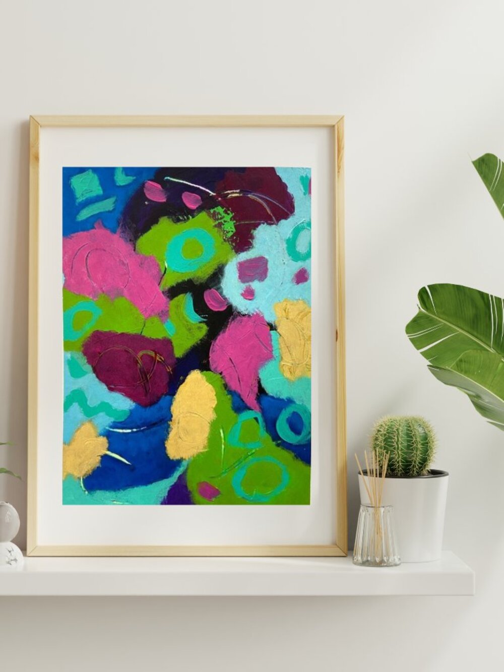 Original Abstract Colorful Expression Wall Art Multi-Color - Picture 2 of 8
